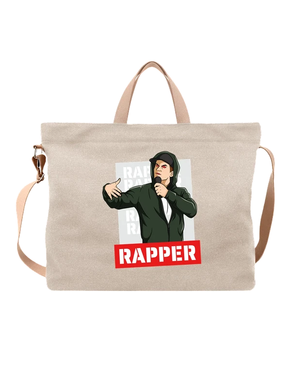 Сумка с рэпером rapper — Белая, фото 1