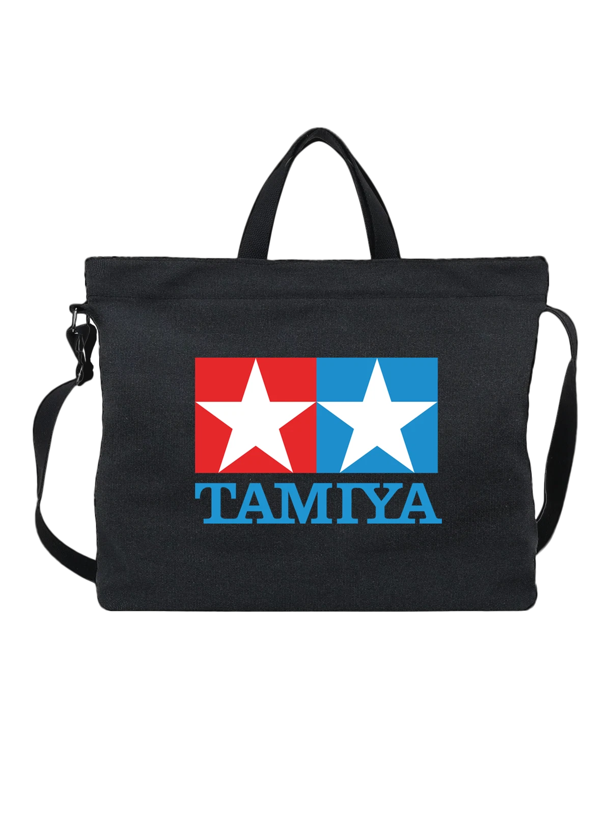 Сумка Tamiya чёрная с принтом — современная айдентика — Чёрная, фото 1