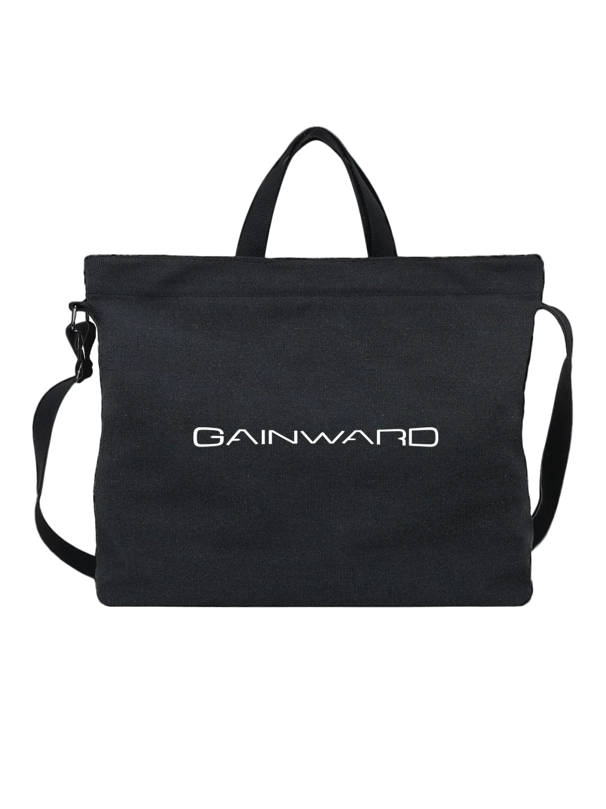 Сумка Gainward чёрная с принтом — цифровой стиль — Чёрная, фото 1