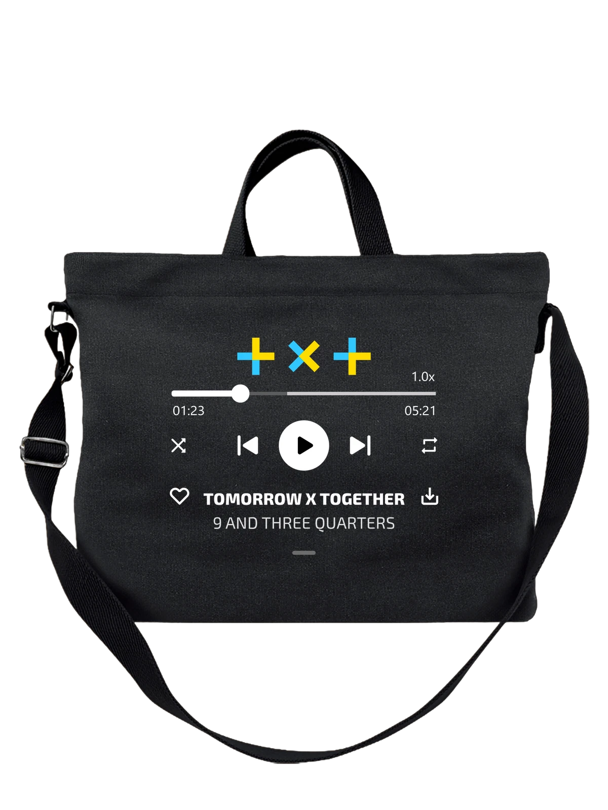Сумка Tomorrow 9 and three quarters чёрная с принтом — футболка подростку — Чёрная, фото 1