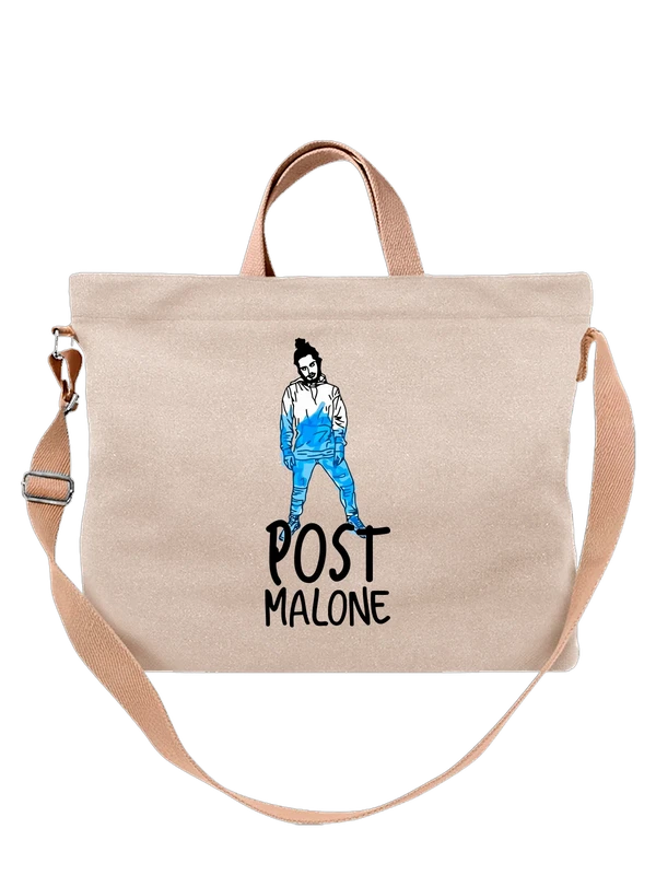 Сумка Post Malone логотип — Белая, фото 1
