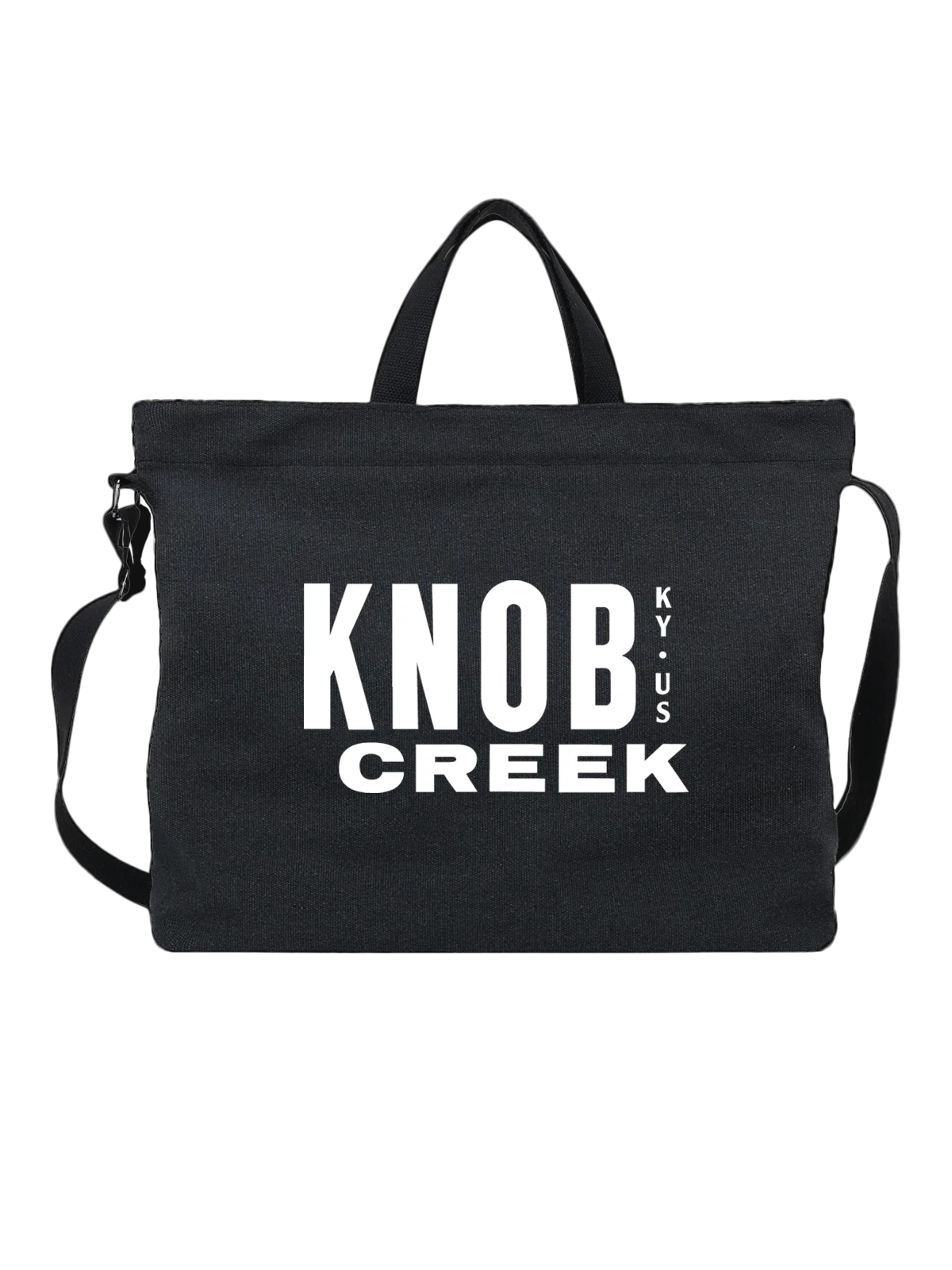 Сумка Knob Creek чёрная с принтом — принт для бармена — Чёрная, фото 1