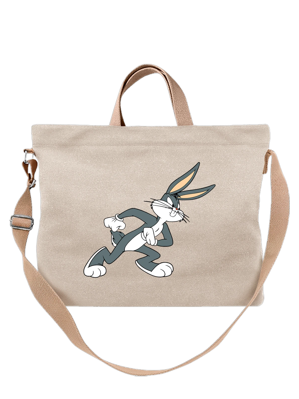 Сумка Заяц багз банни bugs bunny белая с принтом — Daffy Duck — Белая, фото 1