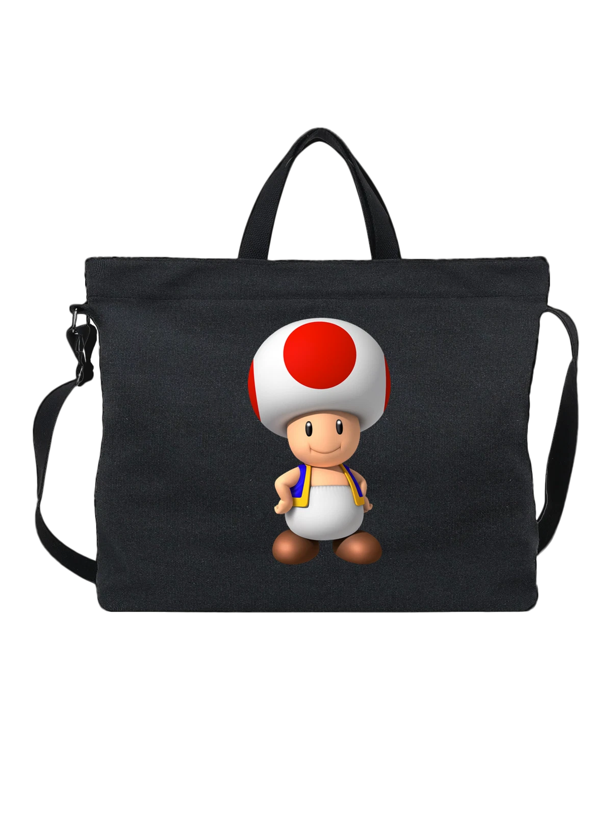 Сумка Супер Марио Super Mario чёрная с принтом — платформер — Чёрная, фото 1