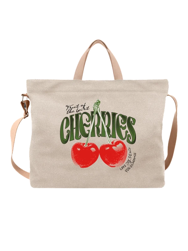 Сумка вишня cherries — Белая, фото 1