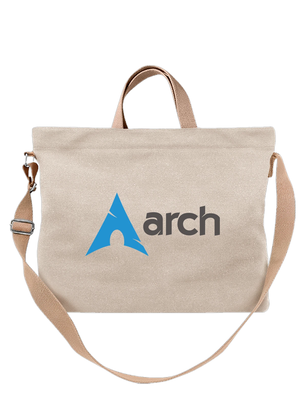 Сумка Arch белая с принтом — современная айдентика — Белая, фото 1