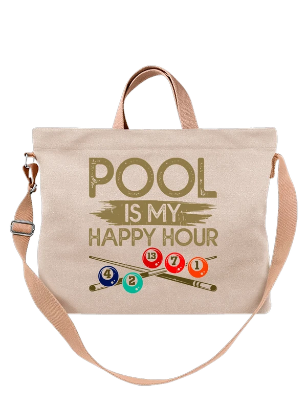 Сумка бильярд pool is my happy hour — Белая, фото 1