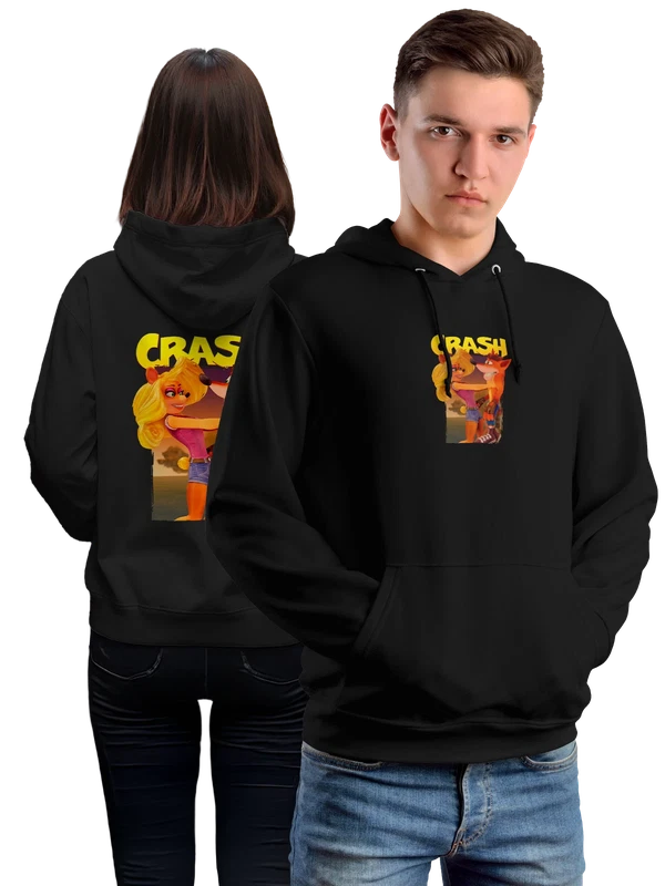 Худи Crash bandicoot — Чёрная, фото 1