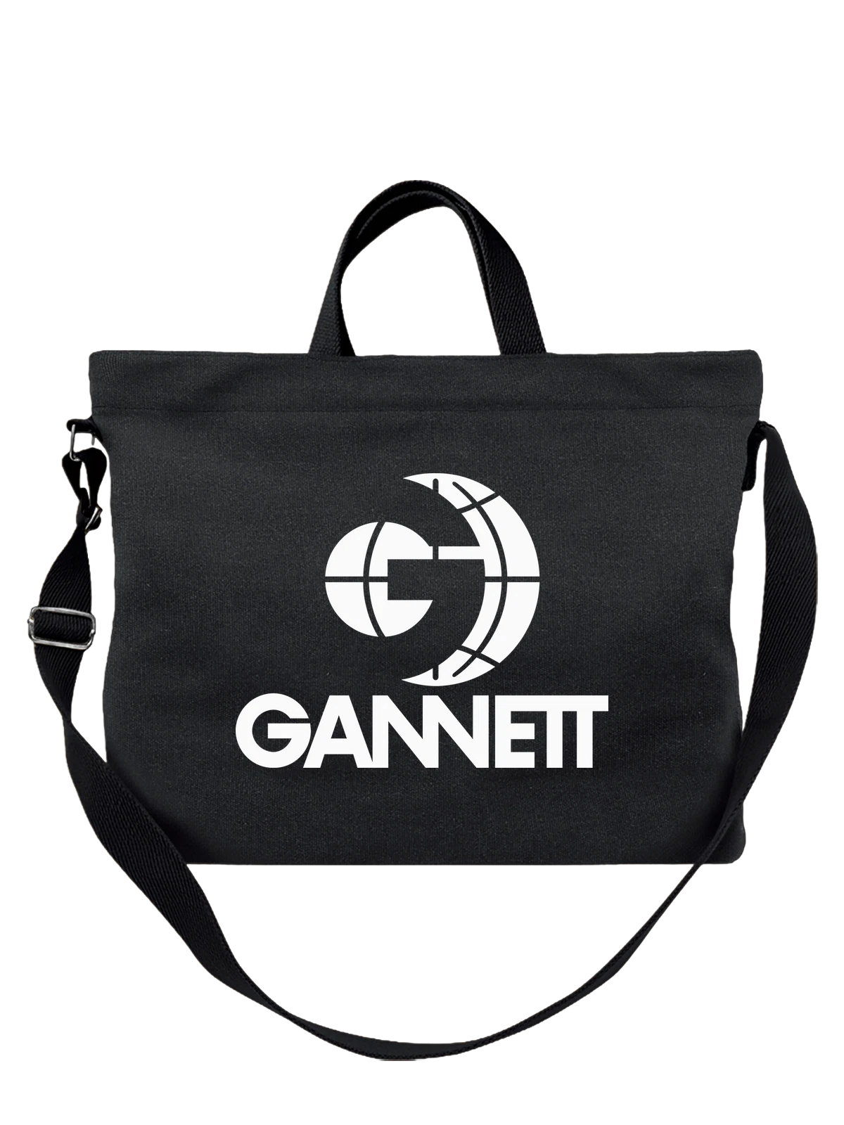 Сумка Garrett чёрная с принтом — современная айдентика — Чёрная, фото 1