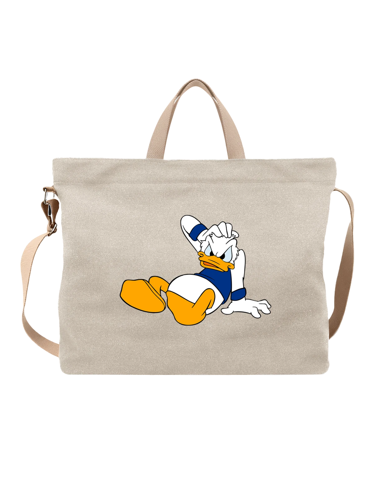 Сумка Дональд Дак Donald Duck белая с принтом — классическая анимация — Белая, фото 1