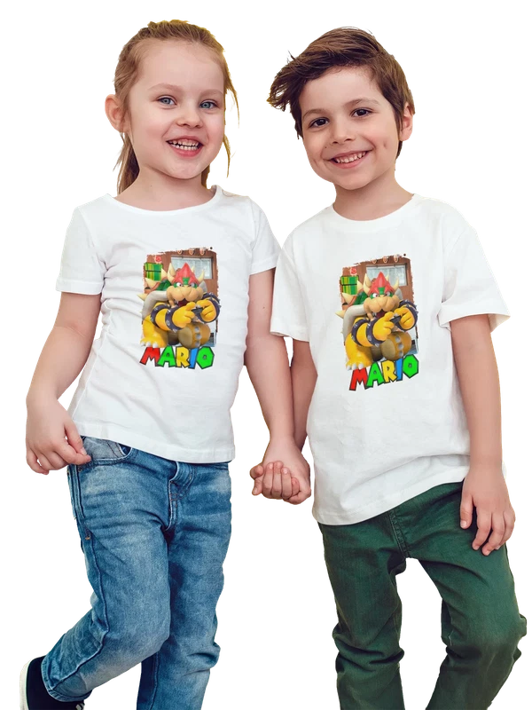 Футболка Боузер Супер Марио Super Mario — Белая, фото 1