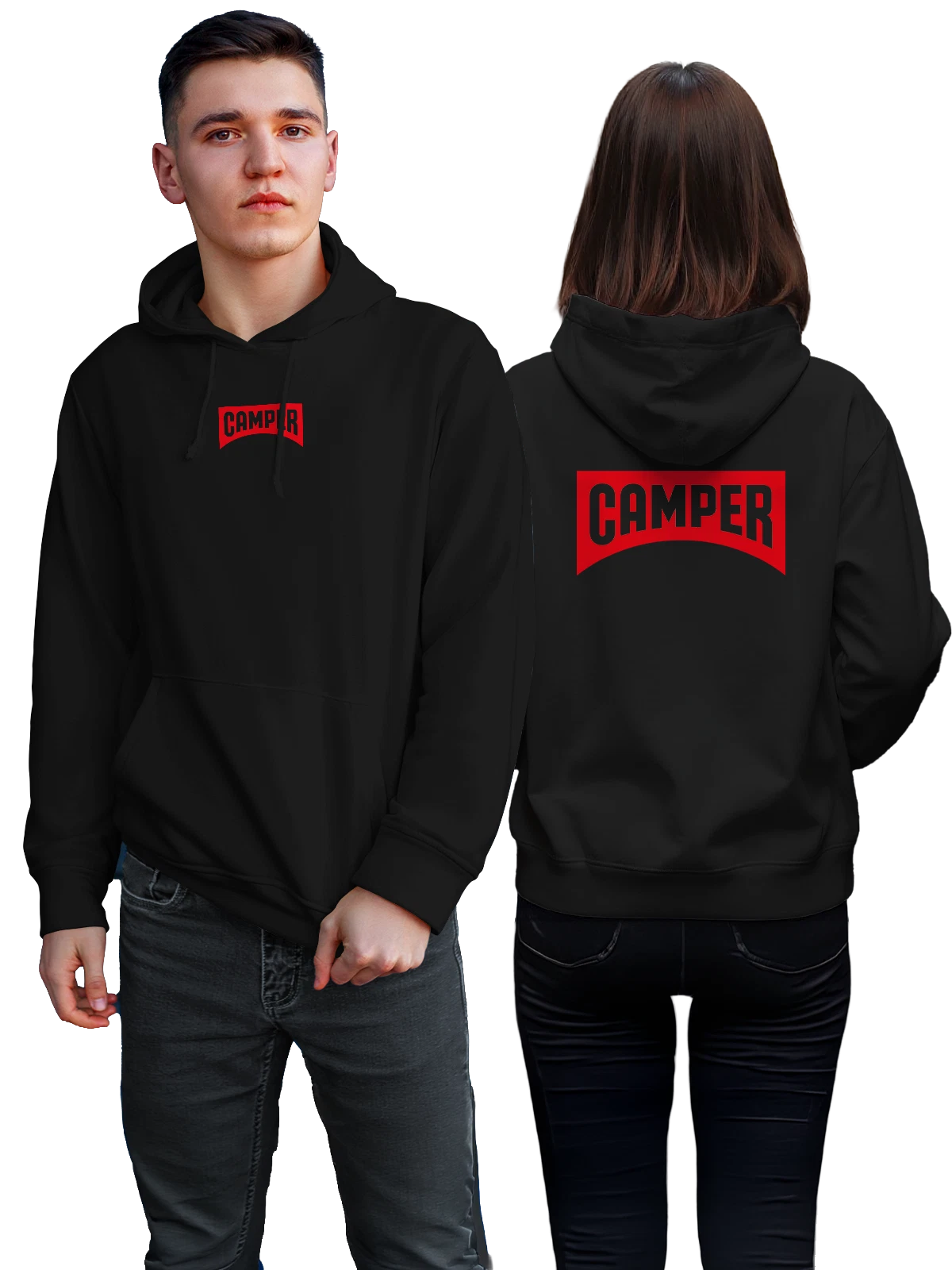 Худи Camper чёрное с принтом — повседневная обувь — Чёрная, фото 1