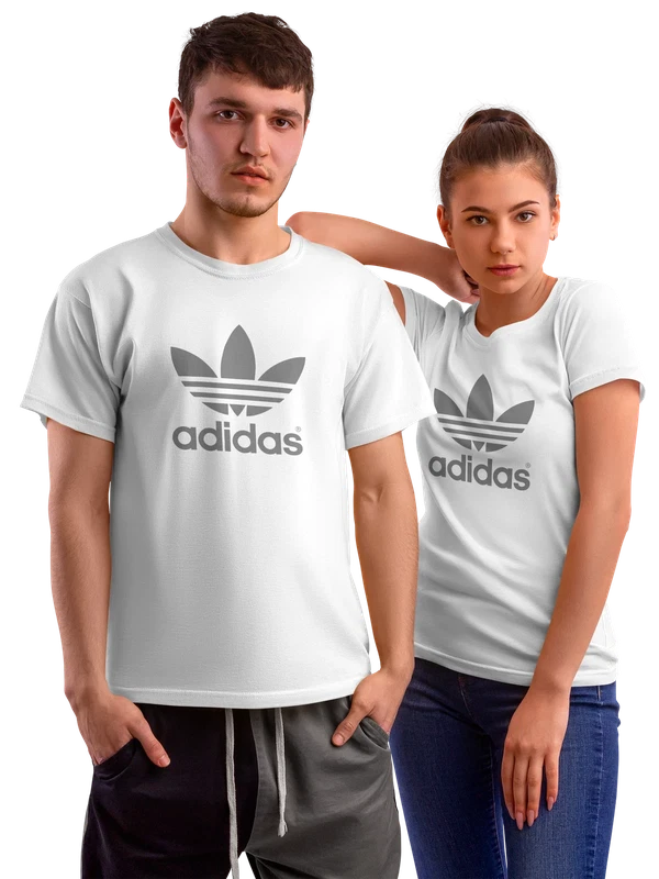 Футболка Adidas — Белая, фото 1