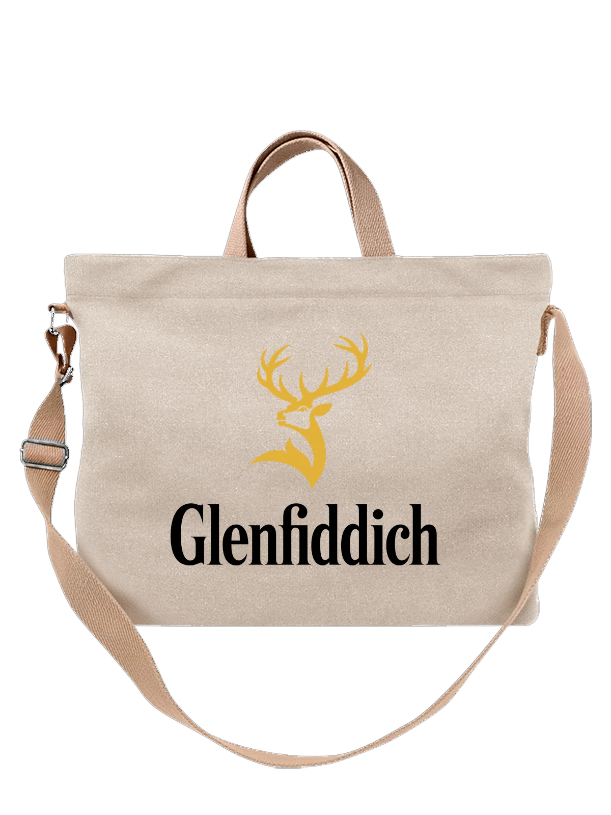 Сумка Glenfiddich белая с принтом — футболка для вечеринки — Белая, фото 1