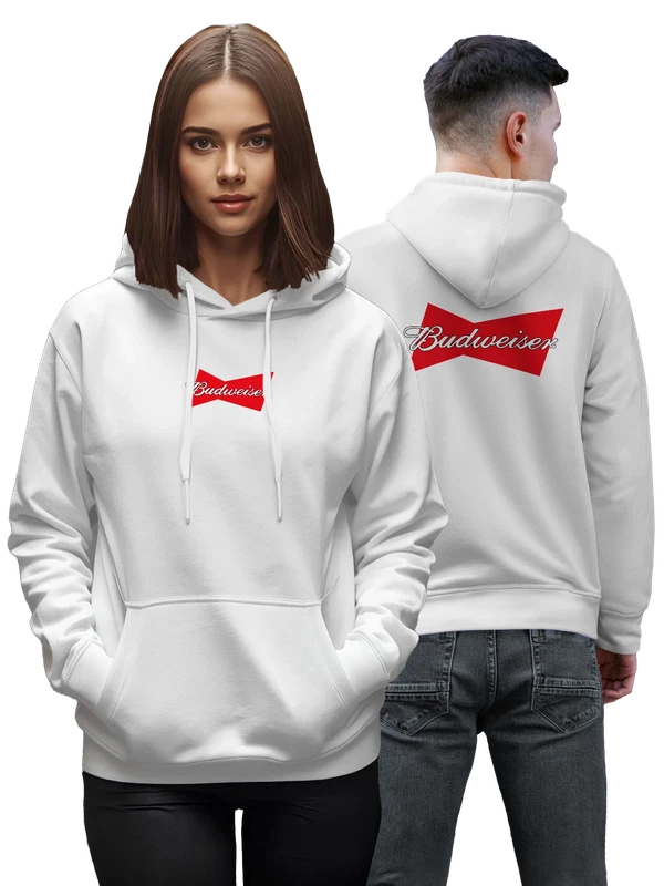 Худи Budweiser — Белая, фото 1