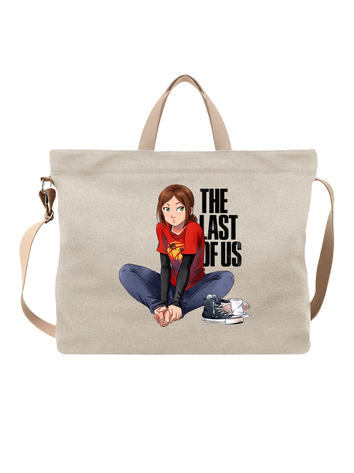Сумка The Last of Последний из нас Us игра белая с принтом — постапокалипсис — Белая, фото 1