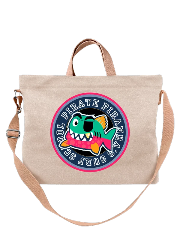 Сумка с рыбой pirate piranha — Белая, фото 1
