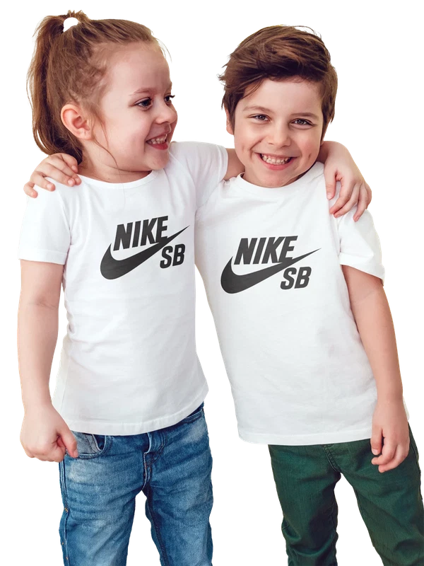 Футболка Nike SB черный логотип на белом фоне — Белая, фото 1