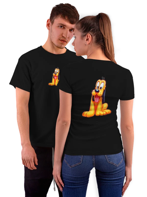 Футболка Плуто Микки Маус Mickey Mouse — Чёрная, фото 1