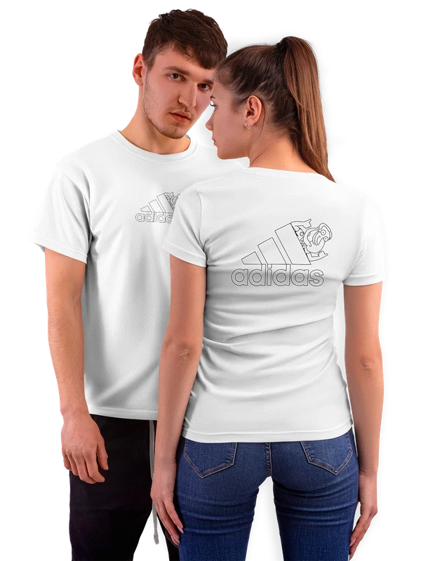 Футболка Adidas — Белая, фото 1