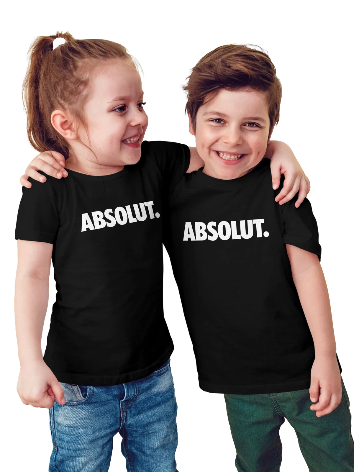 Футболка детская Absolut чёрная с принтом — коктейли и напитки — Чёрная, фото 1