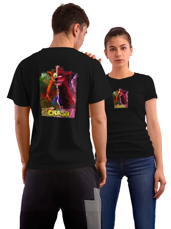 Футболка Crash bandicoot — Чёрная, фото 1