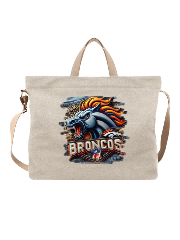 Сумка Denver Broncos рычащая лошадь NFL логотип с — Белая, фото 1