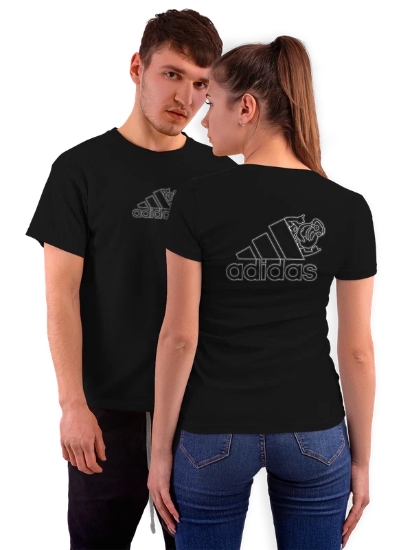 Футболка Adidas — Чёрная, фото 1