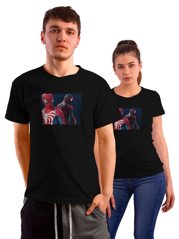 Футболка Игра Marvels Spider Man 2 Superheroes — Чёрная, фото 1