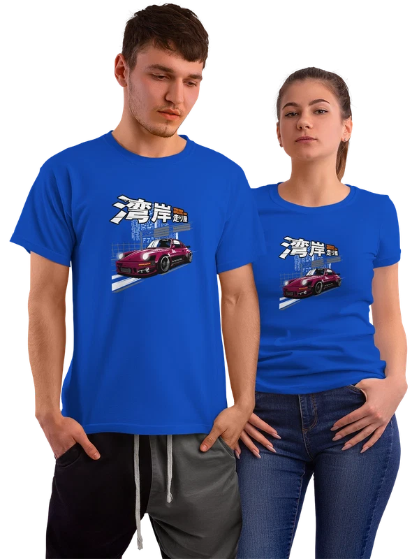 Футболка Nissan Skyline 930 Yoshida Special дрифт — Синяя, фото 1