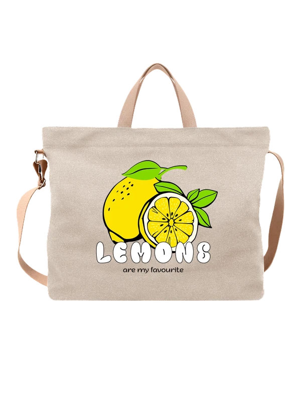 Сумка лимоны lemons — Белая, фото 1