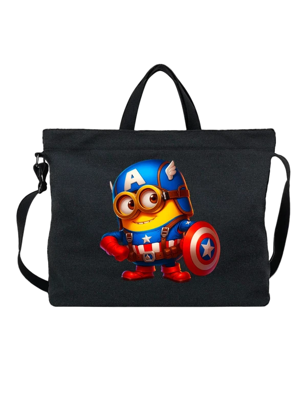 Сумка Миньон Minion Капитан Америка Captain America — Чёрная, фото 1