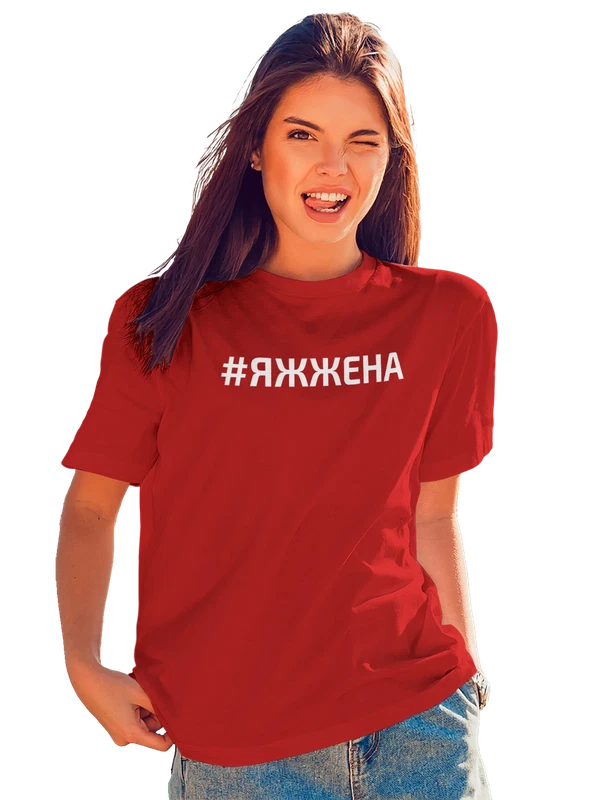 Футболка яжжена — Красная, фото 1