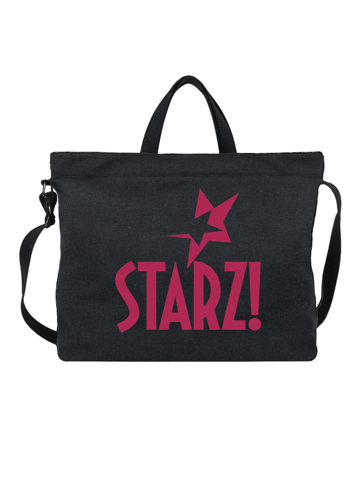 Сумка Starz чёрная с принтом — современная айдентика — Чёрная, фото 1