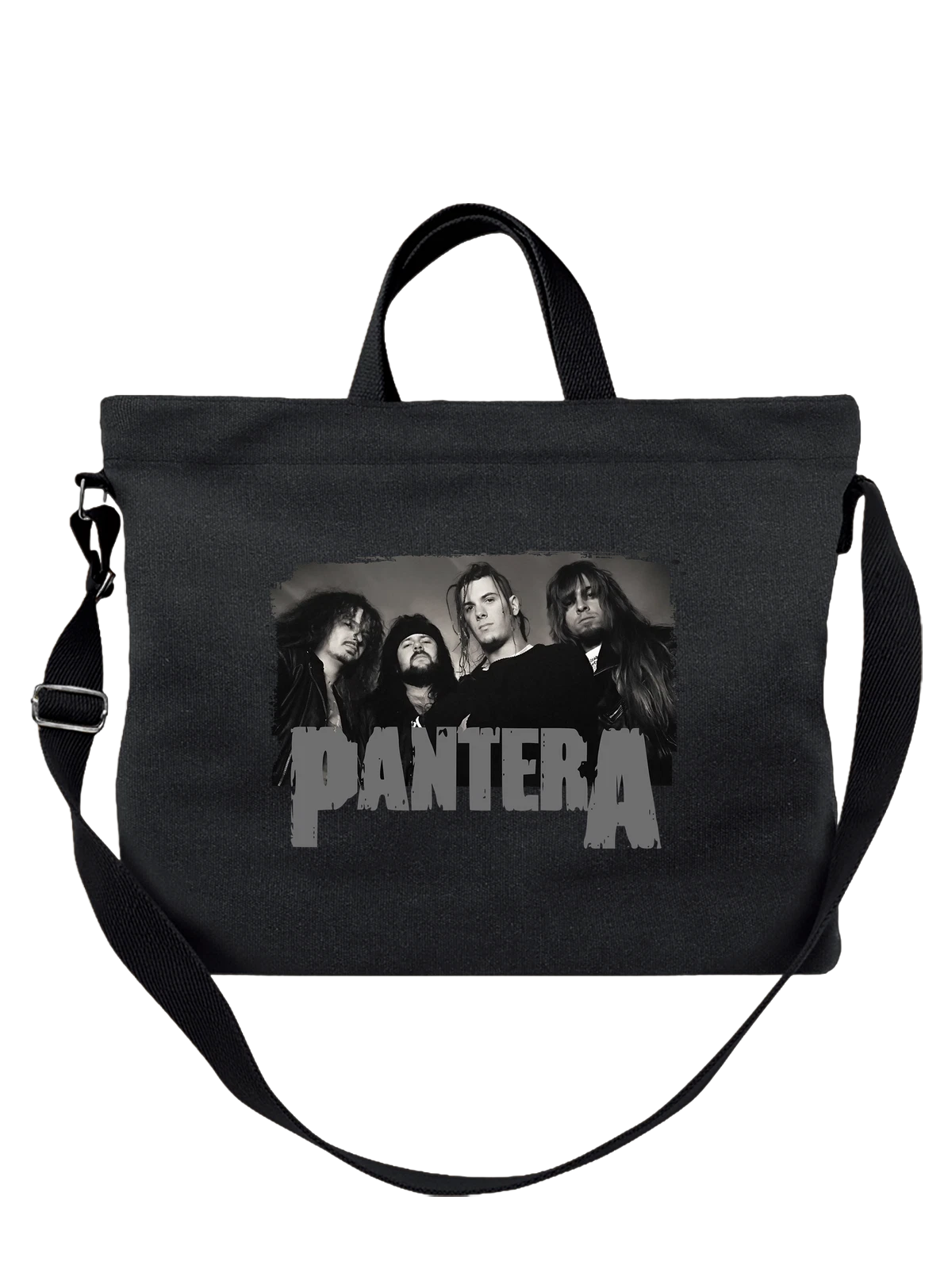 Сумка Pantera Пантера чёрная с принтом — футболка подростку — Чёрная, фото 1