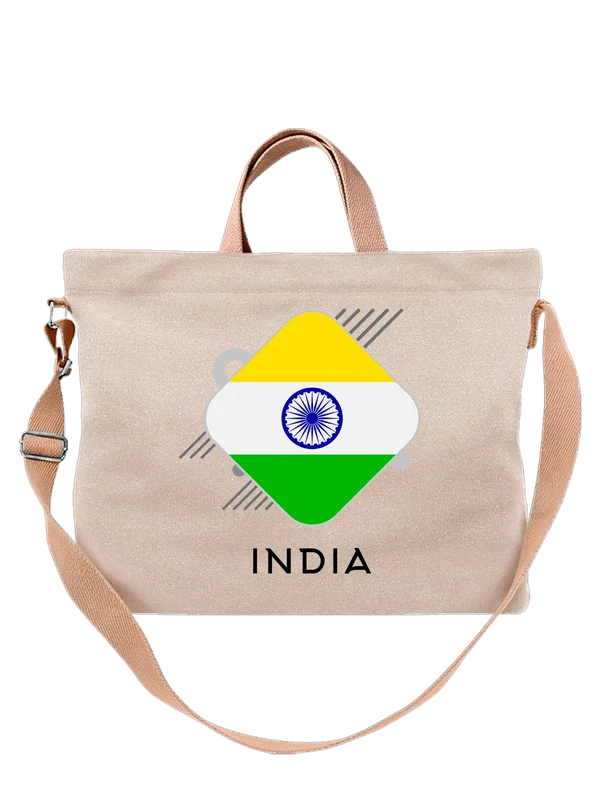 Сумка флаг Индии India — Белая, фото 1