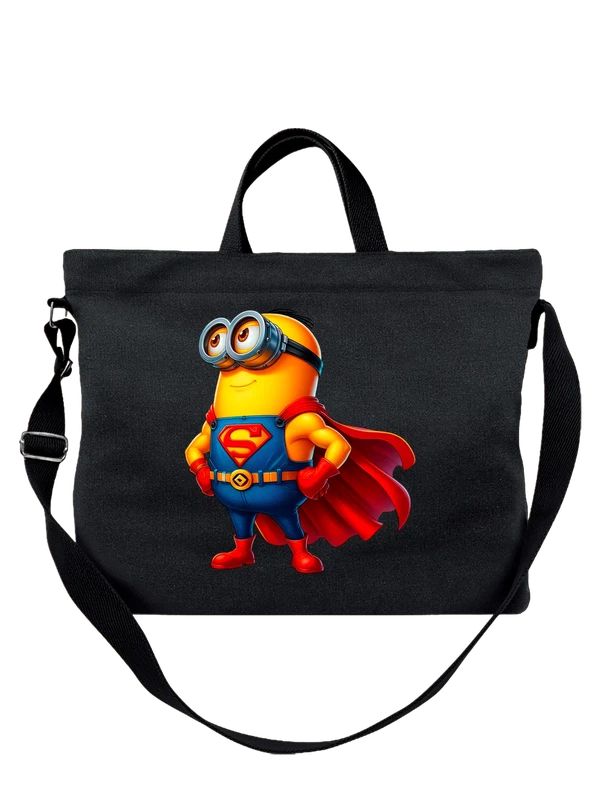 Сумка с Миньоном Minion Суперменом Superman — Чёрная, фото 1