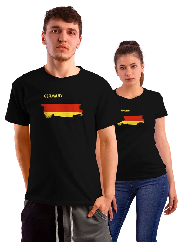 Футболка флаг Германии Germany — Чёрная, фото 1