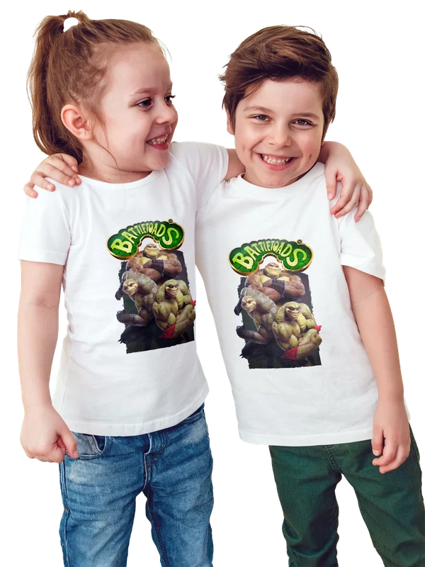 Футболка Рэш Зитц и Пимпл Батлтоадс Battletoads — Белая, фото 1