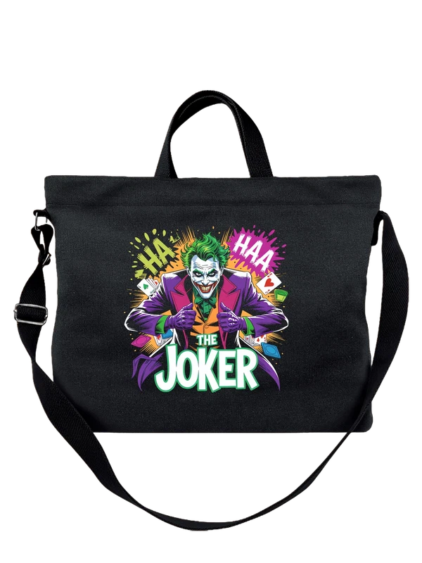 Сумка Джокер Joker комиксы злодей хаос смех — Чёрная, фото 1