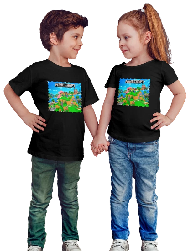 Футболка Игра Minecraft Key Art — Чёрная, фото 1