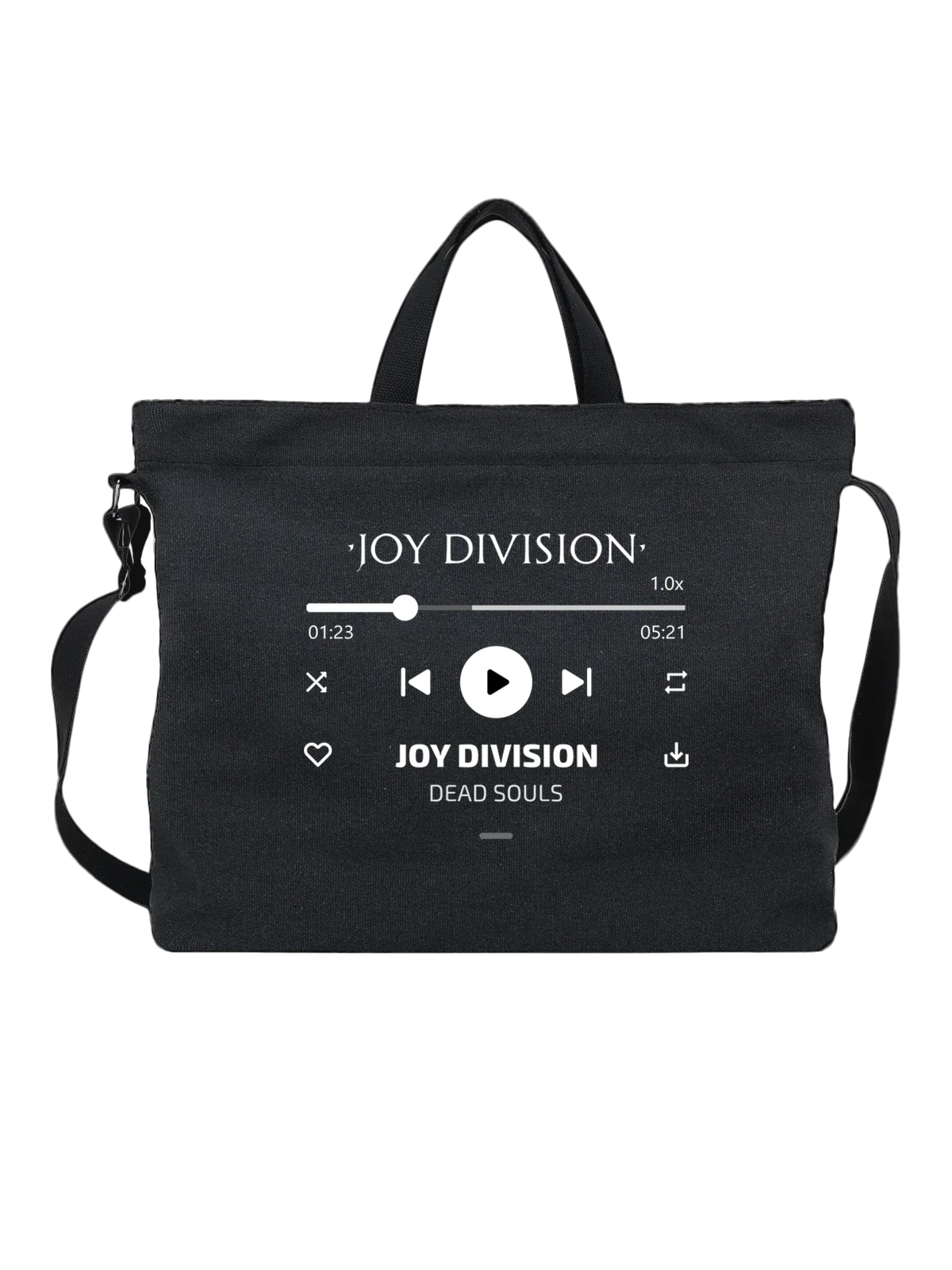 Сумка Joy Division Dead Souls чёрная с принтом — футболка подростку — Чёрная, фото 1