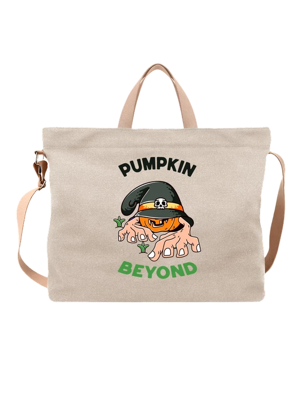 Сумка тыква Хэллоуин Halloween — Белая, фото 1