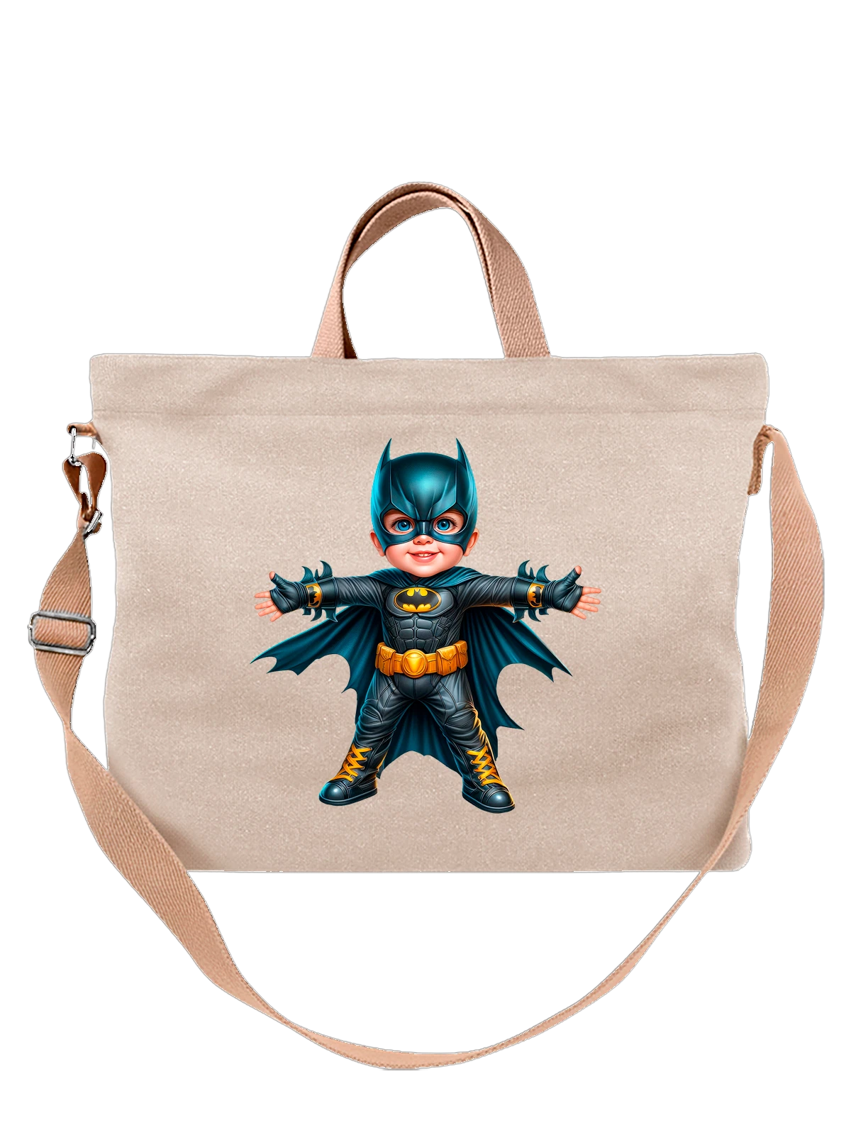 Сумка с мальчиком Бэтменом Batman белая с принтом — поп культура — Белая, фото 1