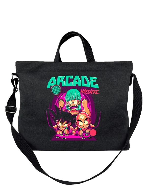 Сумка аниме Arcade Massacre с бойцами-аркадниками — Чёрная, фото 1