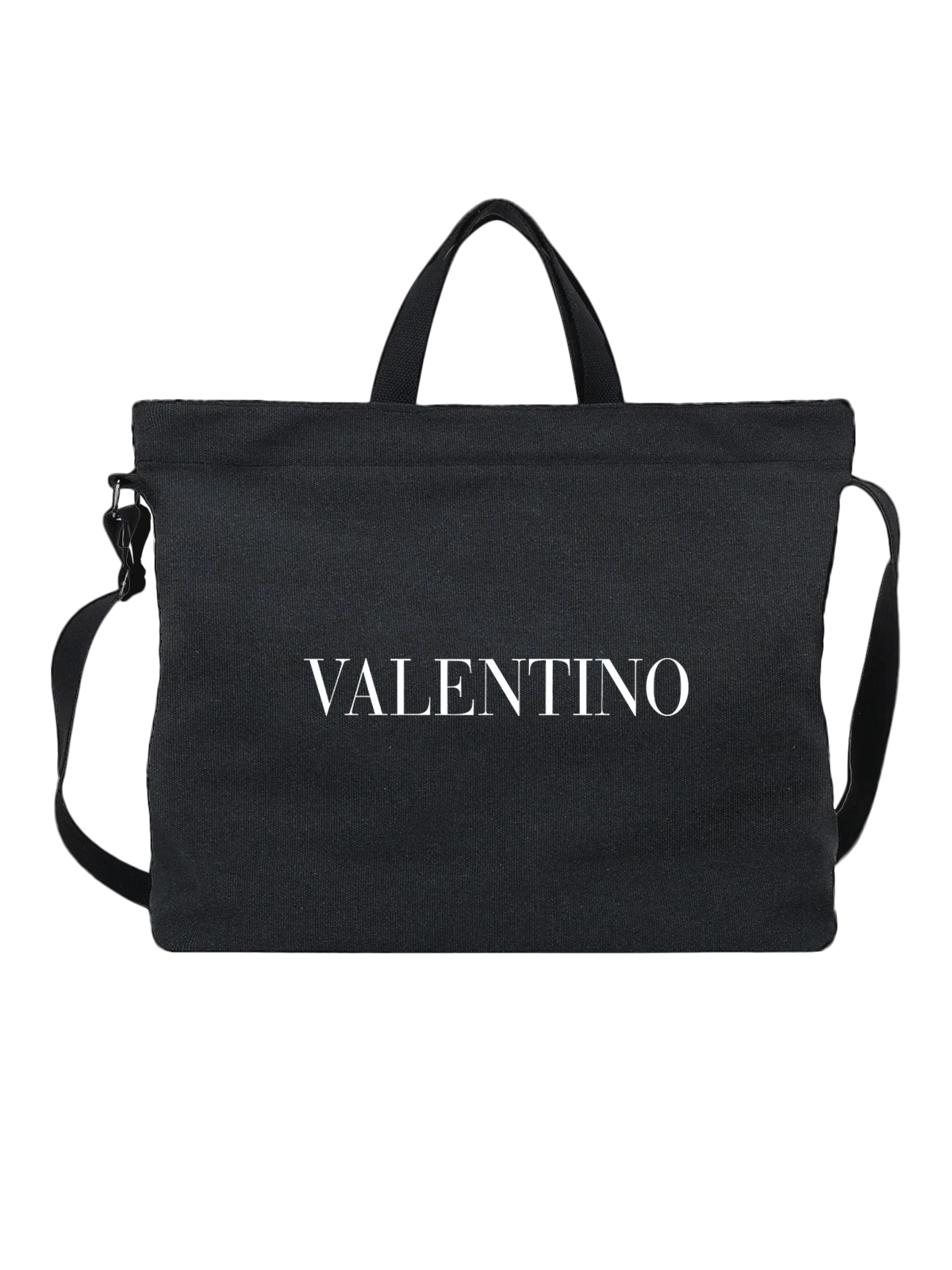 Сумка Valentino чёрная с принтом — монохромный принт — Чёрная, фото 1