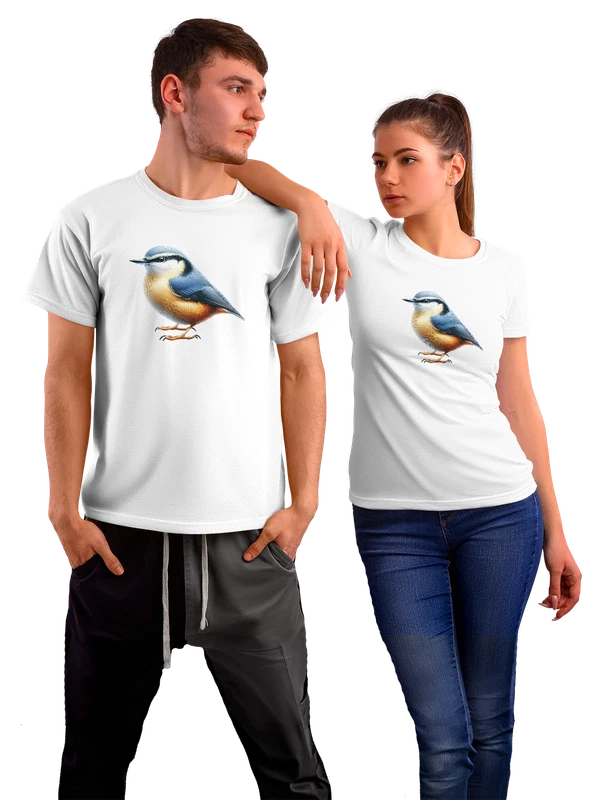 Футболка поползень — Белая, фото 1