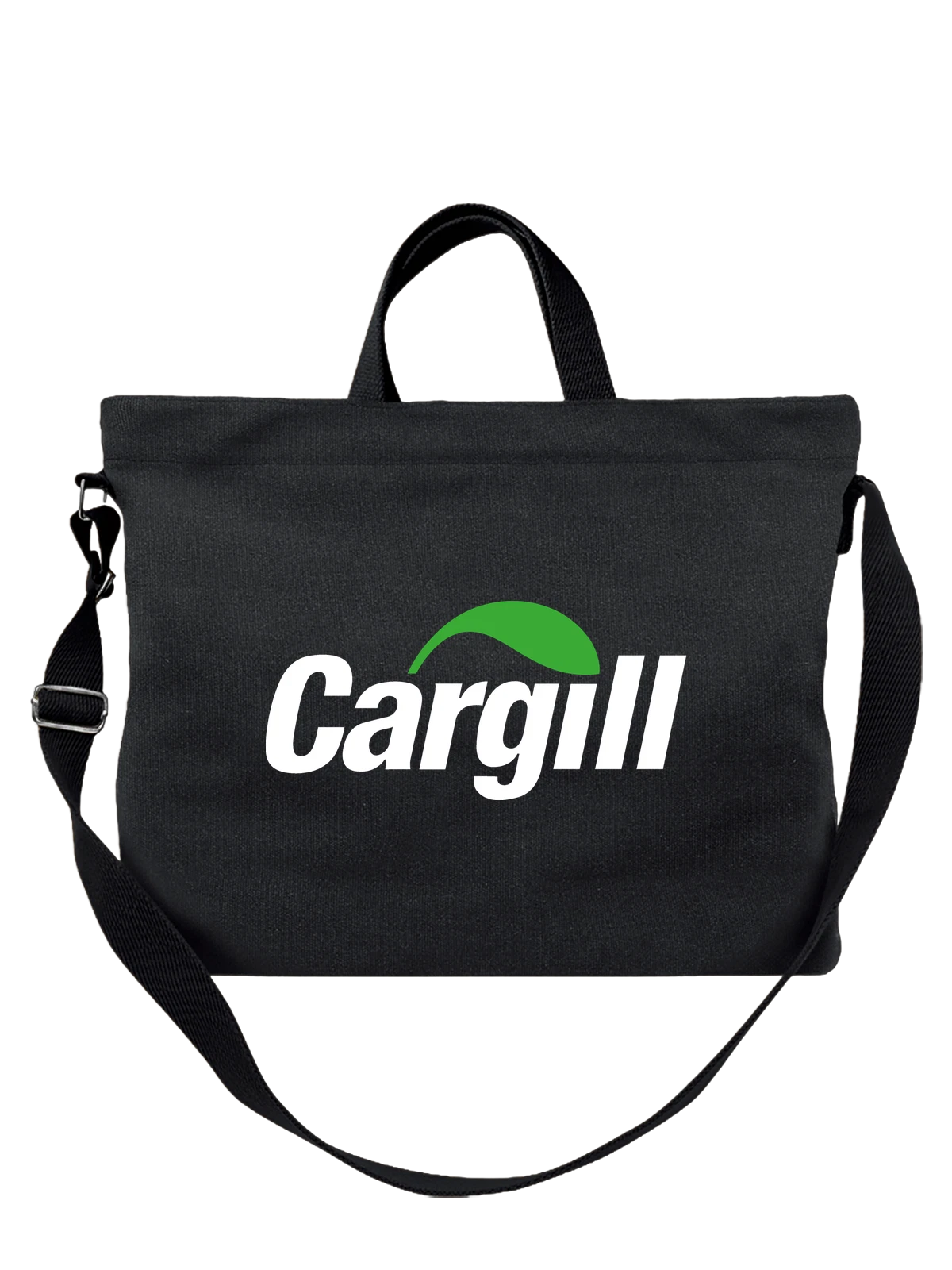 Сумка Cargill чёрная с принтом — современная айдентика — Чёрная, фото 1