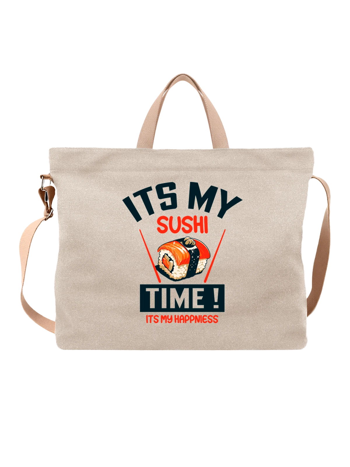 Сумка Суши its my sushi белая с принтом — подарок гурману — Белая, фото 1