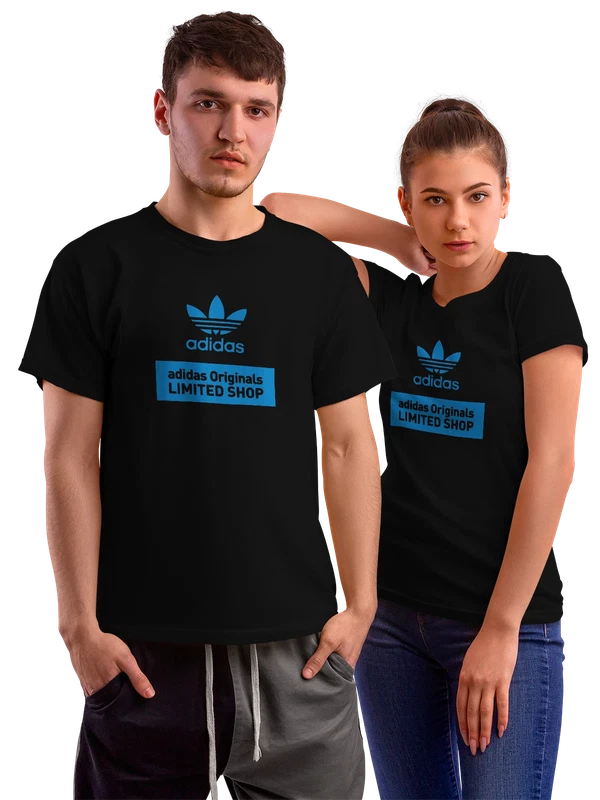 Футболка Adidas — Чёрная, фото 1